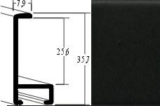 Alu 0,8cm schwarz matt - zum Schließen ins Bild klicken