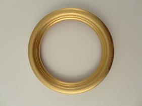 Rundrahmen 3cm gold antik