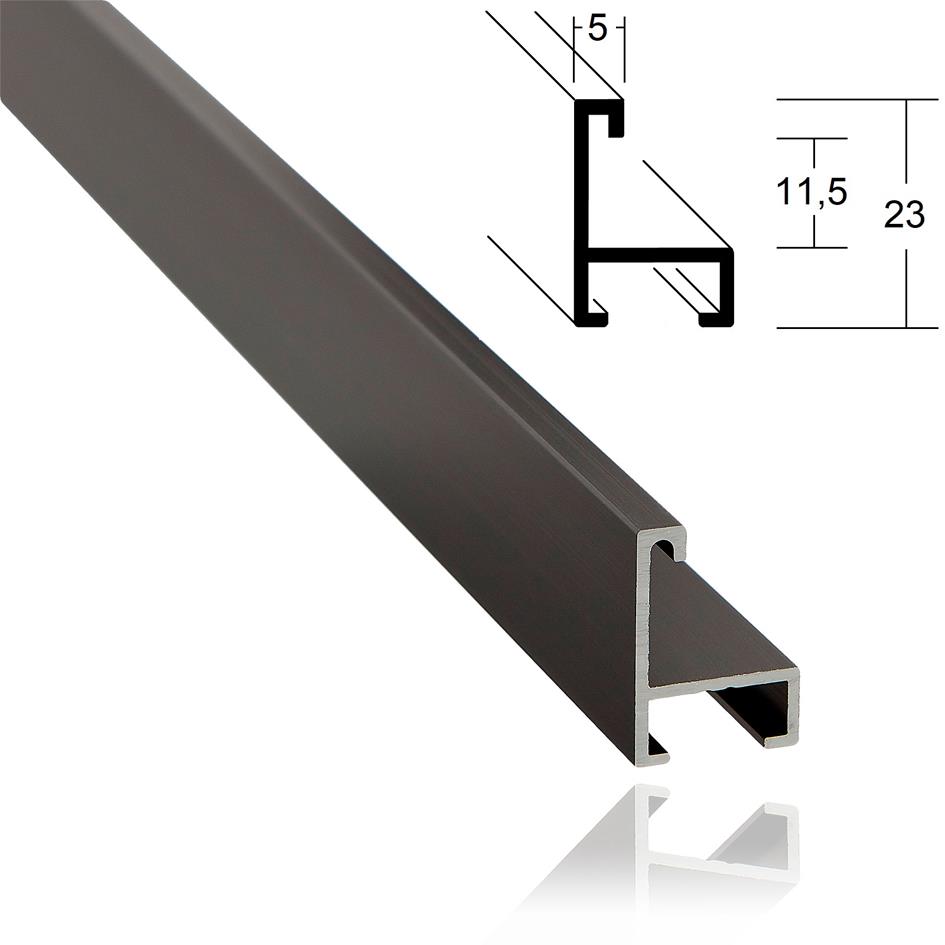 0,5cm schwarz matt - 116m