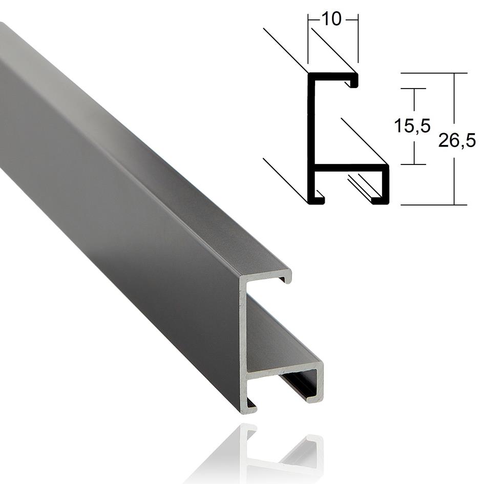 1,0cm steel grey - 92,8m