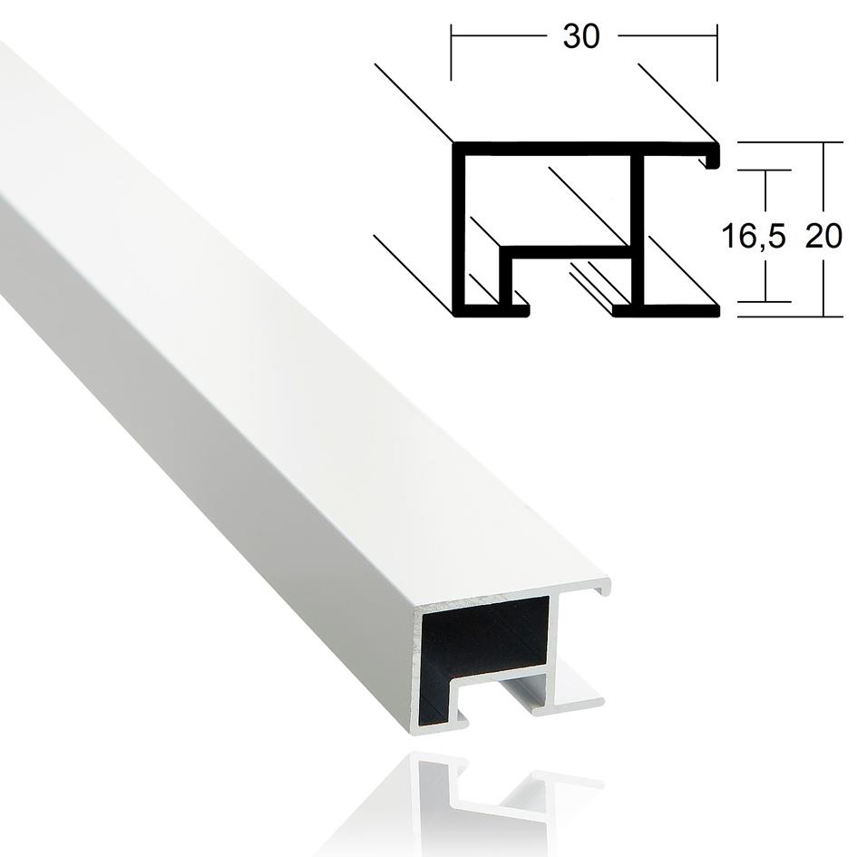 3,0cm weiß matt - 46,4m