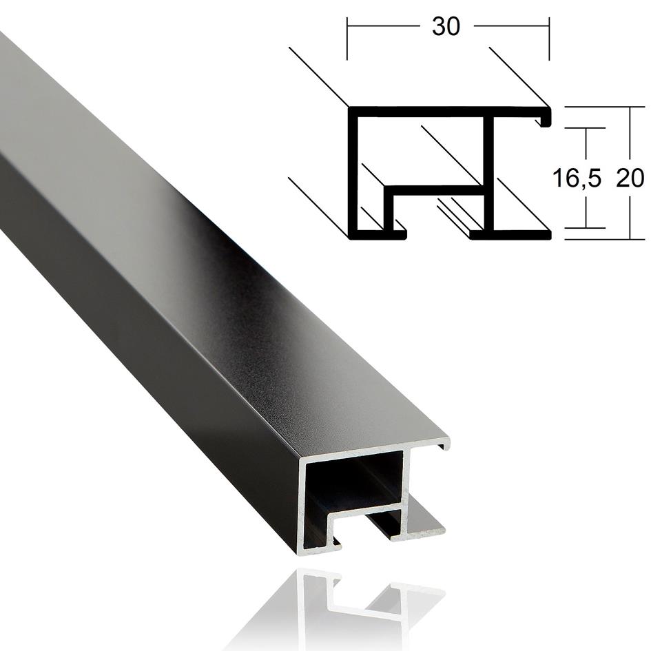 3,0cm schwarz seidenm. -46,4m