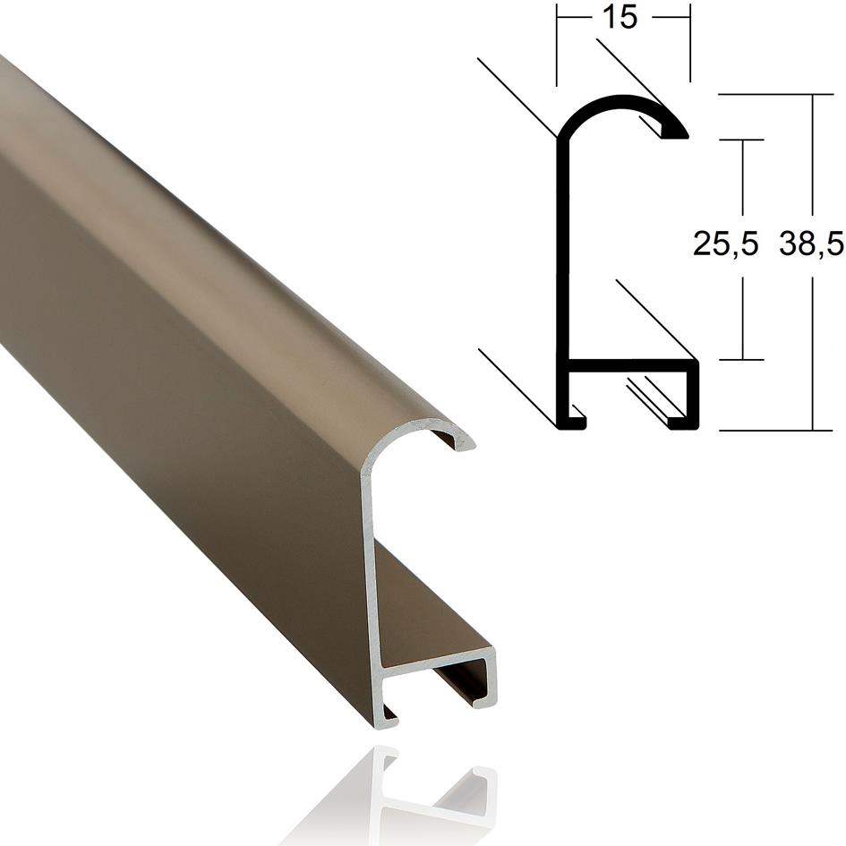 1,5cm champagner matt - 69,6m