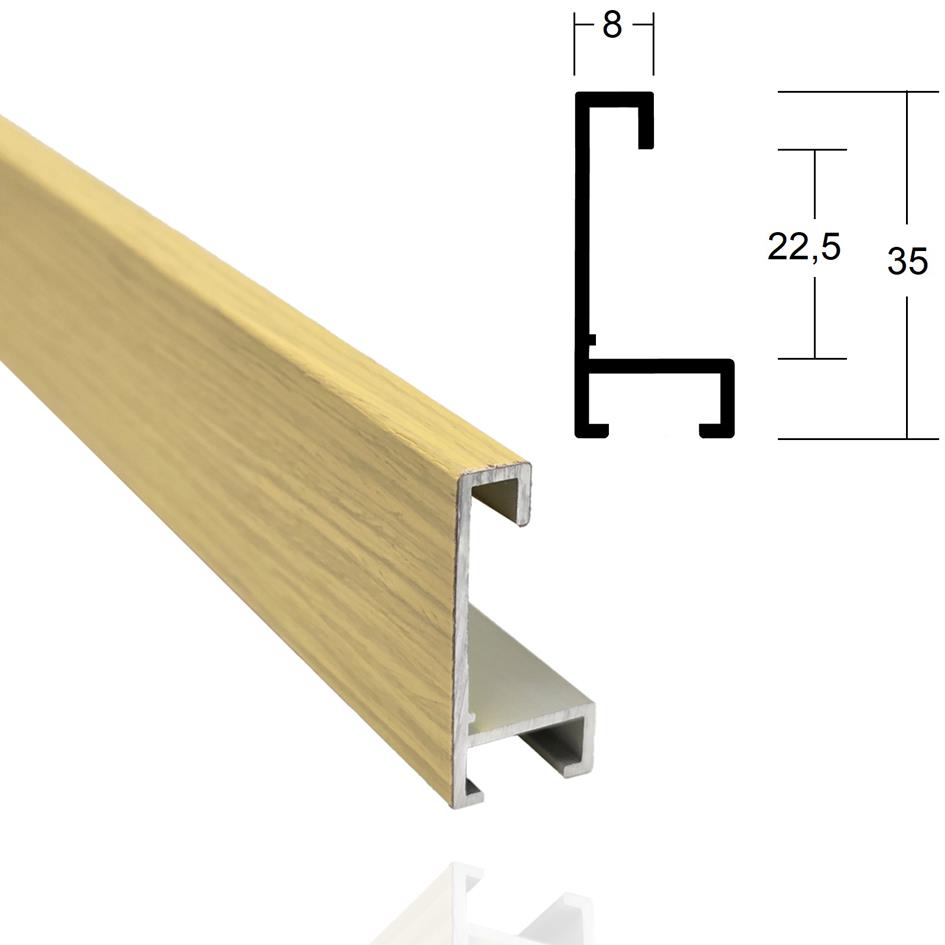 Alu 0,8cm Past.maisgelb, furn.