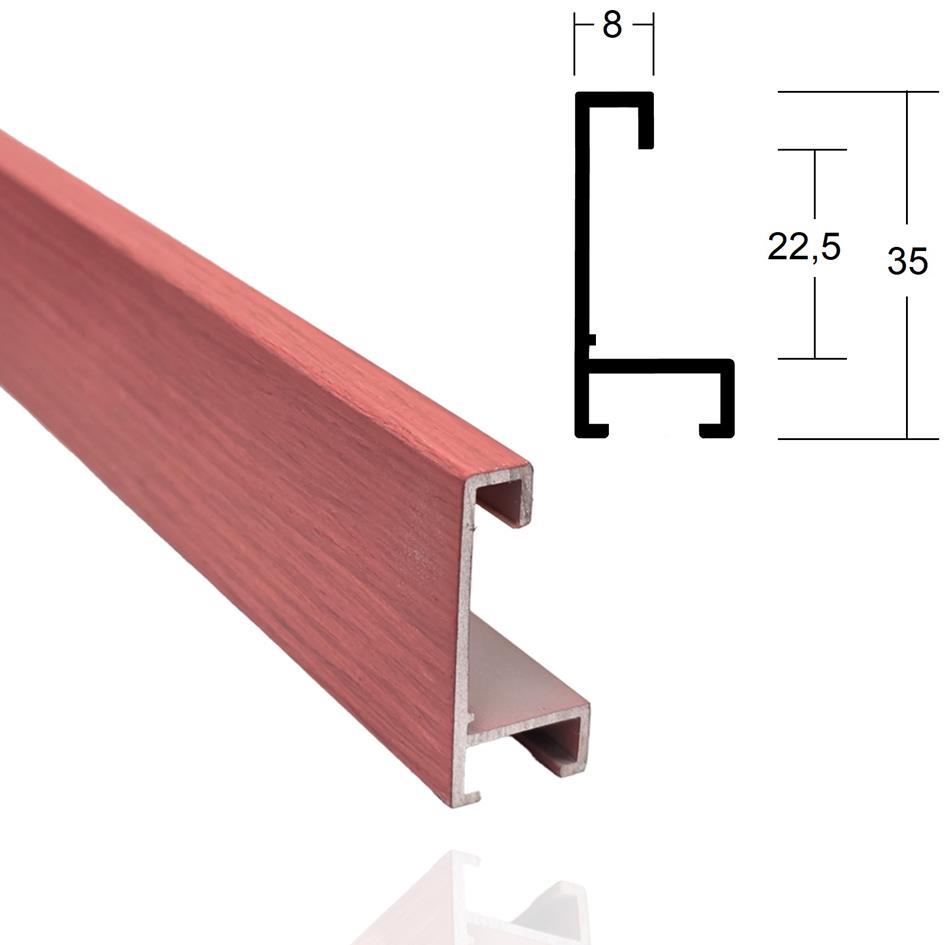 Alu 0,8cm Past.altrosa, furn.