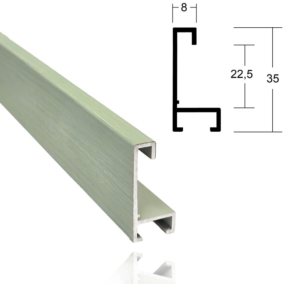 Alu 0,8cm Past.mintgrün, furn.