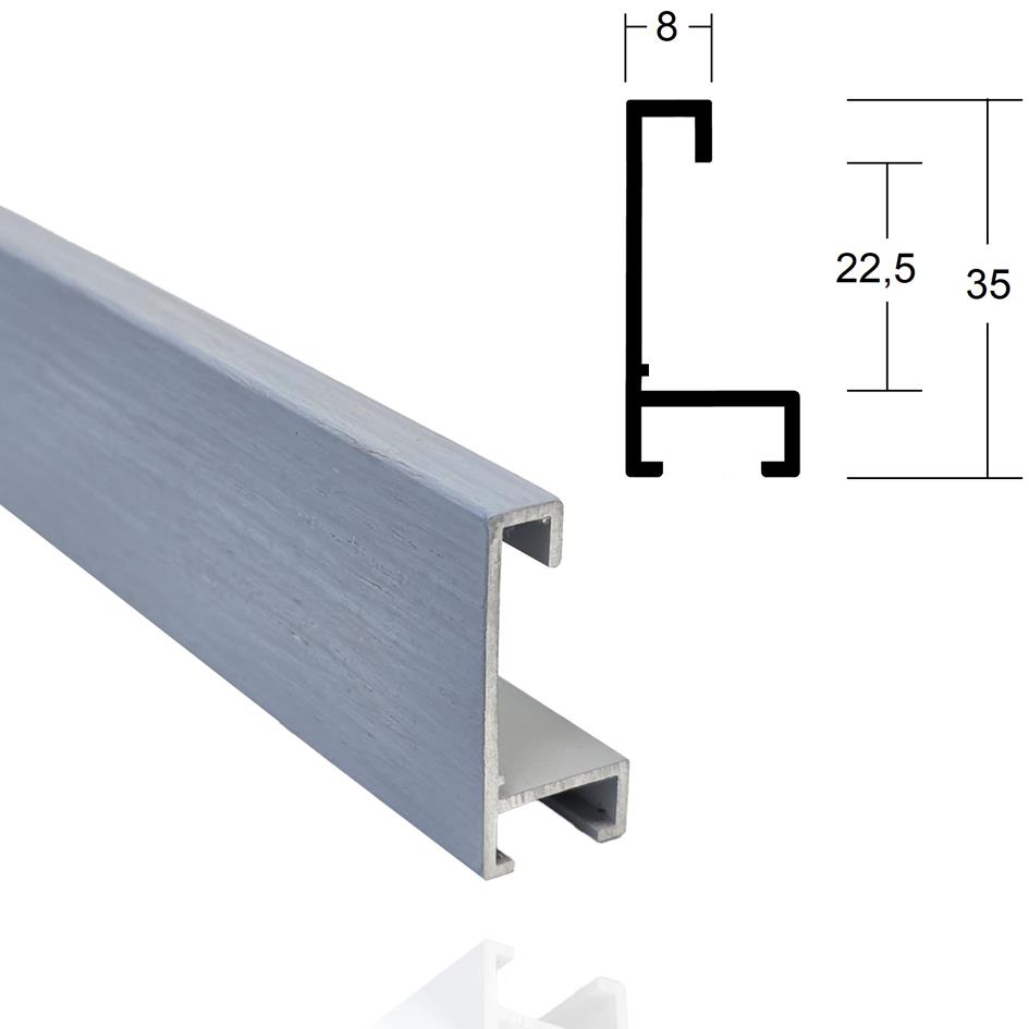 Alu 0,8cm Past.hellblau, furn.