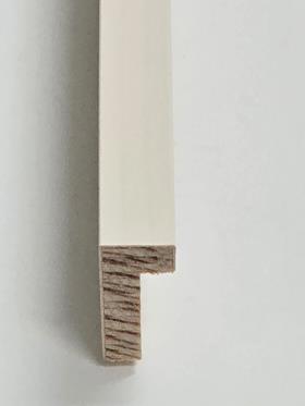 1,3cm Ahorn furn, wei&szlig; lasiert