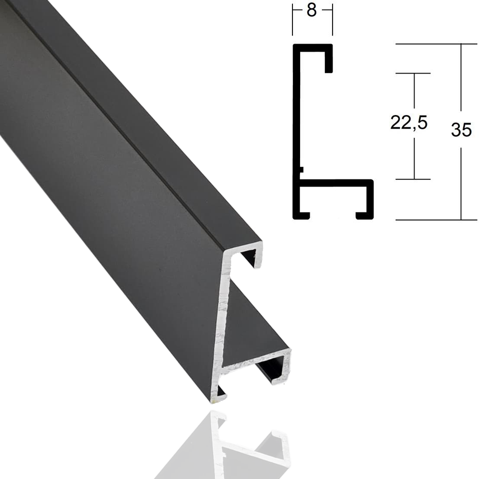 0,8cm stahlgrau elox -69,6m 0,8cm stahlgrau elox -69,6m