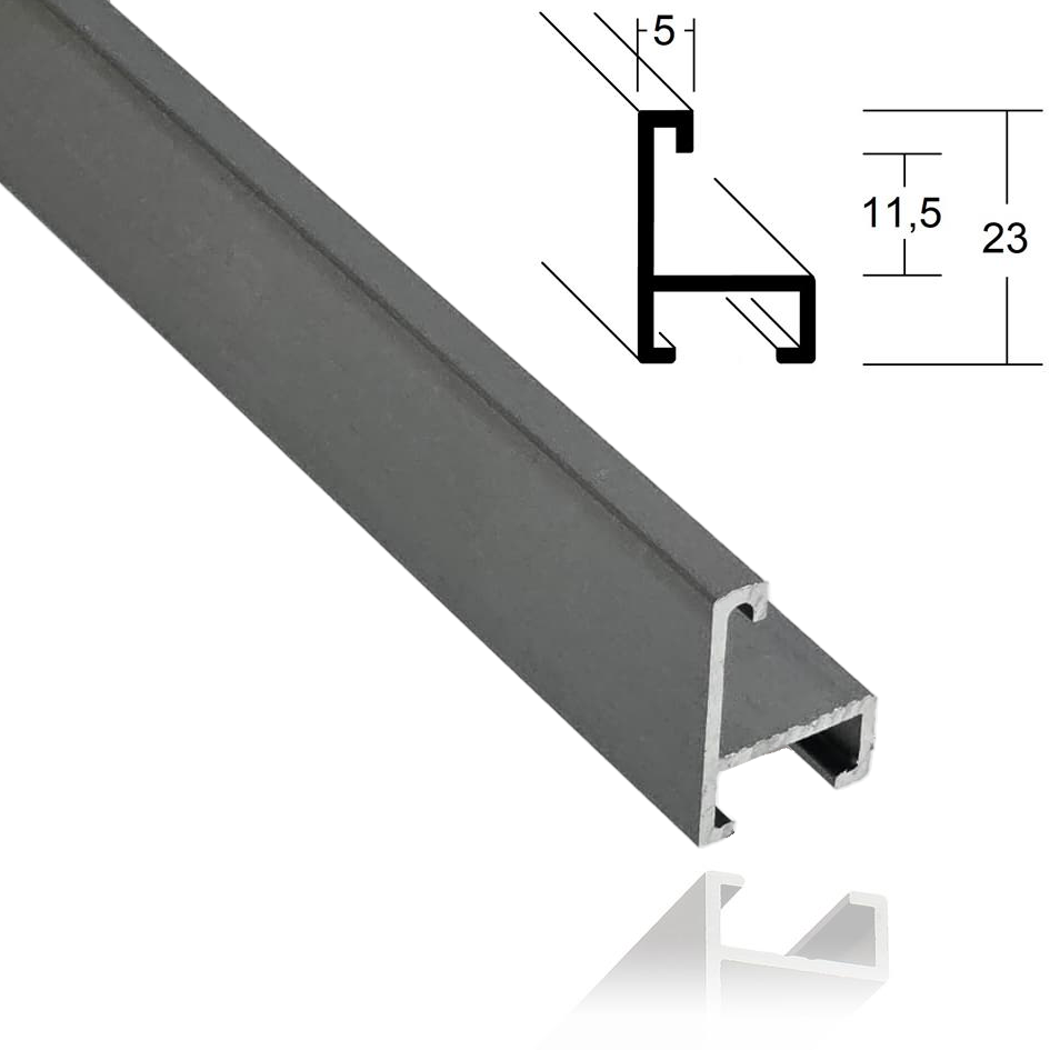 0,5cm grau matt - 116m 0,5cm grau matt - 116m